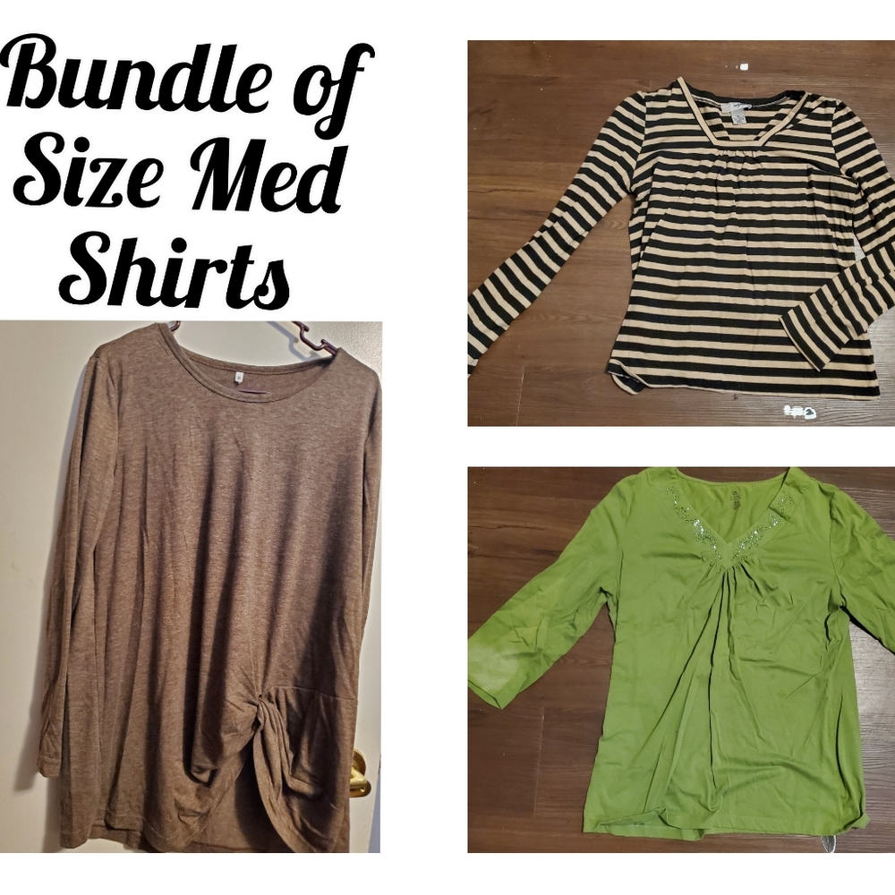 3 medium tops